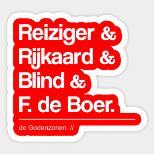 The Legends of Ajax Sticker